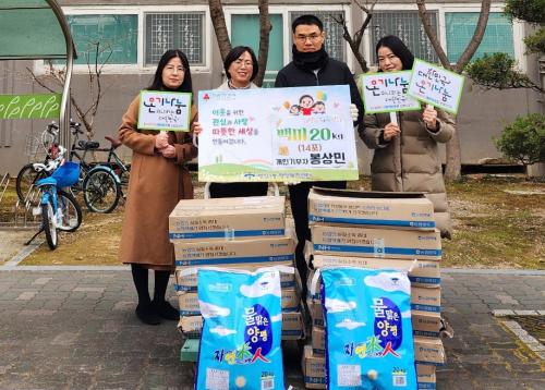 병영1동 주민 봉상민 씨, 취약계층 위한 백미 14포 후원