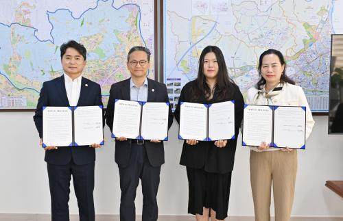 중구-㈜아늑한·다전행복발전소 협동조합, 마을기업 지정 약정 체결