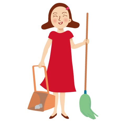 청소(빗자루쓰레받기)