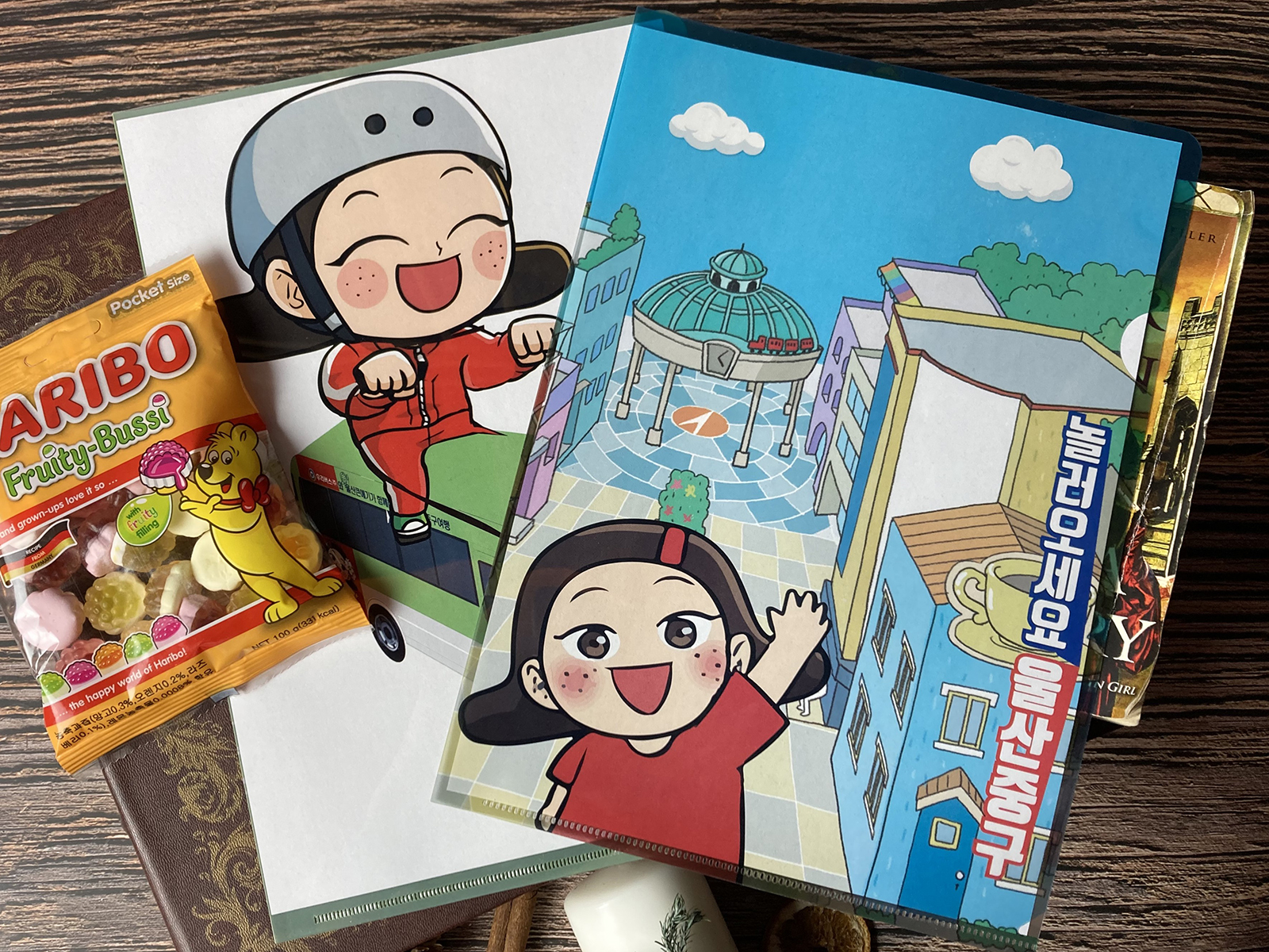 클리어파일 2종(흰색, 파랑) 이미지