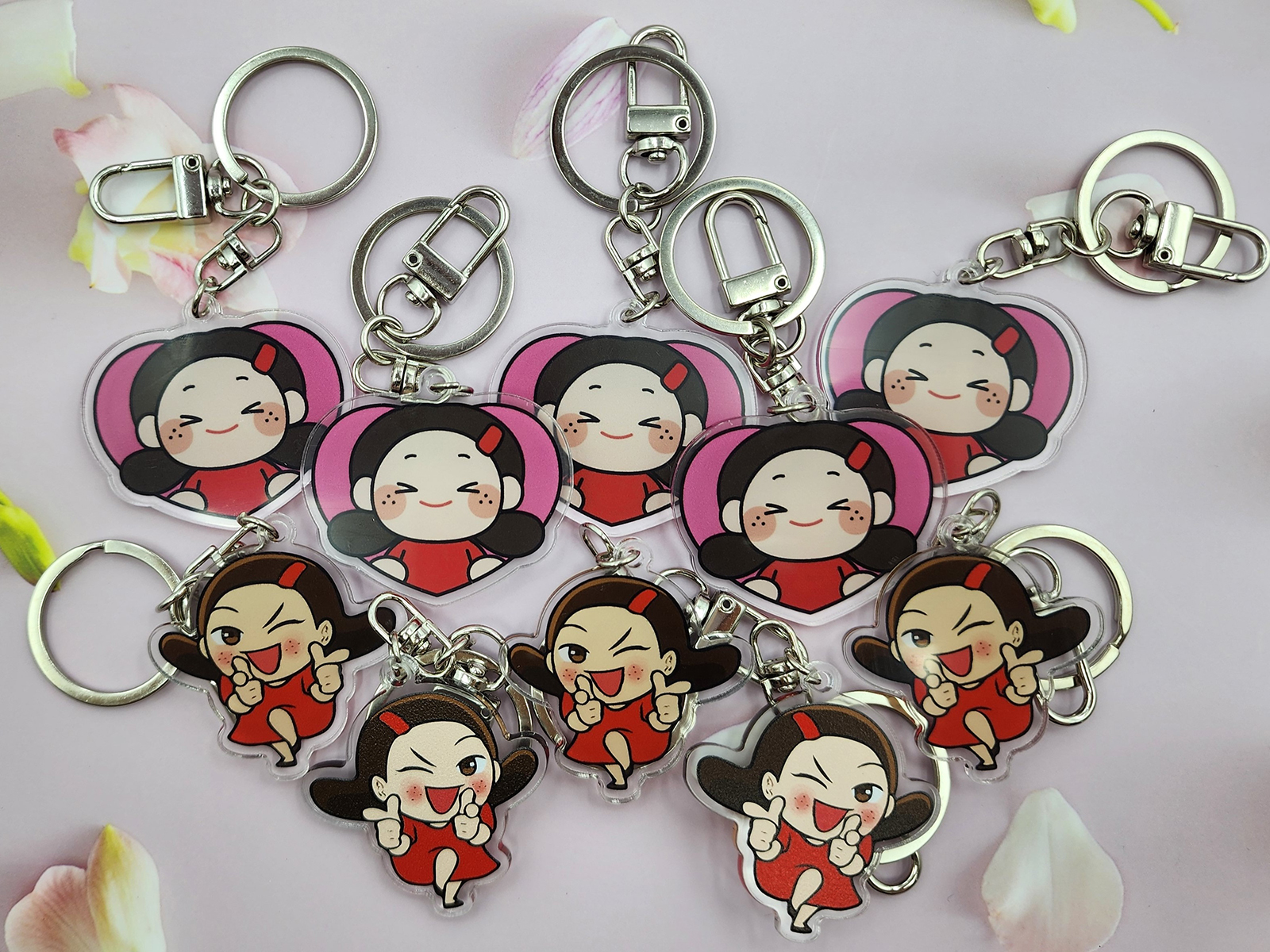 열쇠고리 2종(하트/총알) 이미지