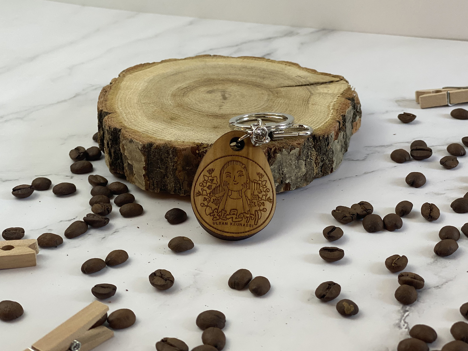 열쇠고리(대나무) 이미지