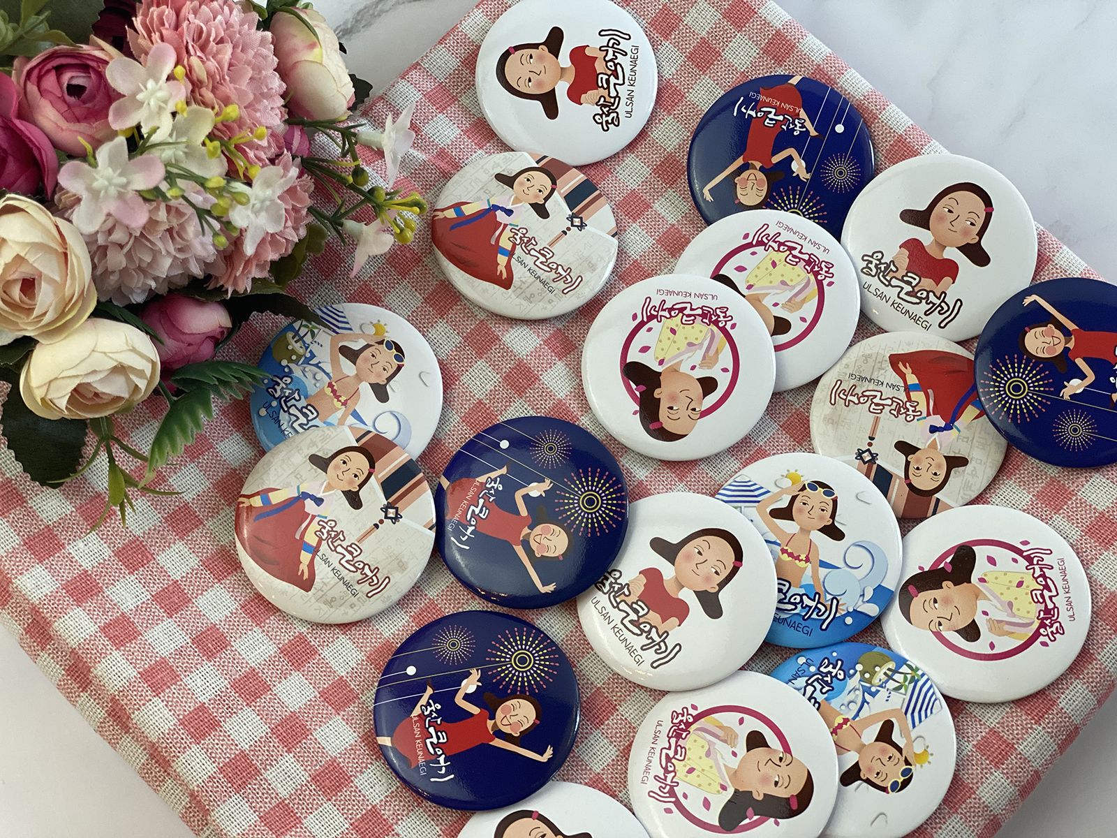 원형 뱃지 5종 이미지