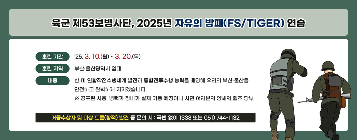 육군 제53보병사단, 2025년 자유의 방패(FS/TIGER) 연습