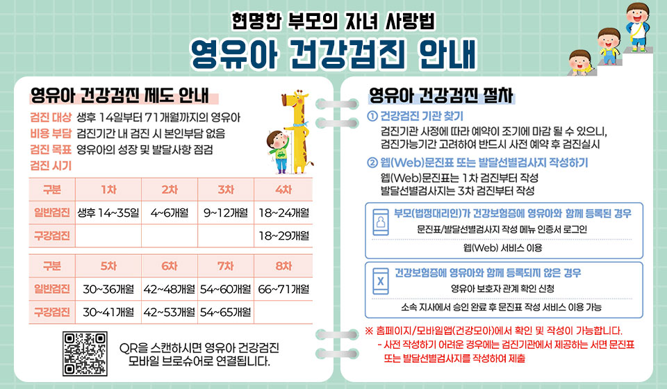 영유아 건강검진 안내
